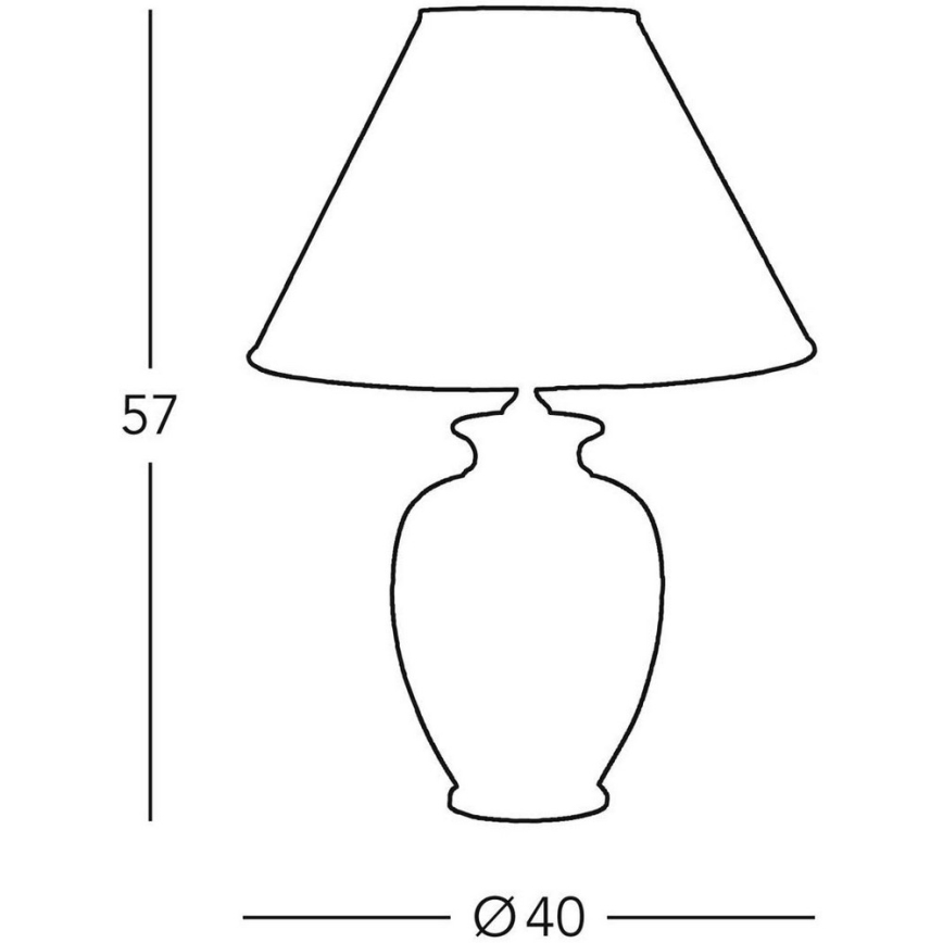 Kolarz A1354.71 - Stona lampa GIARDINO 1xE27/100W/230V, prečnik 40 cm