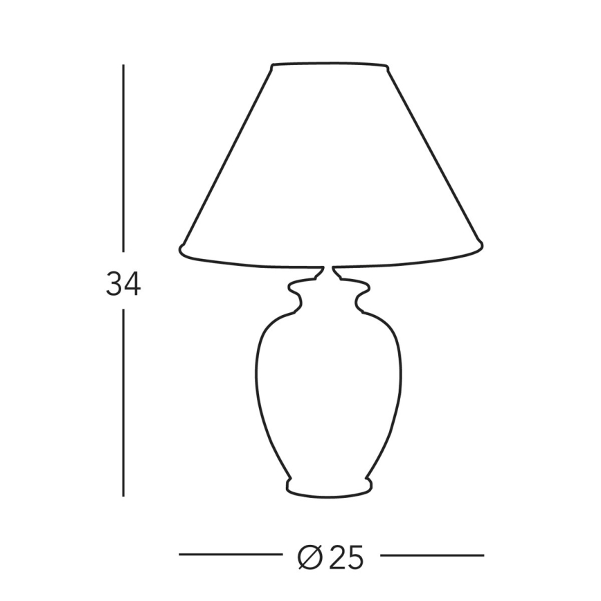 Kolarz A1354.71S - Stona lampa GIARDINO 1xE27/60W/230V prečnik 25 cm