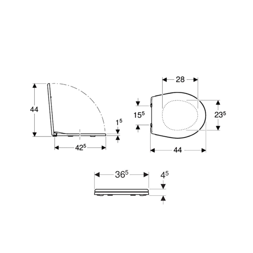 Kolo K90111000 - Daska za WC šolju Rekord duroplast/bela