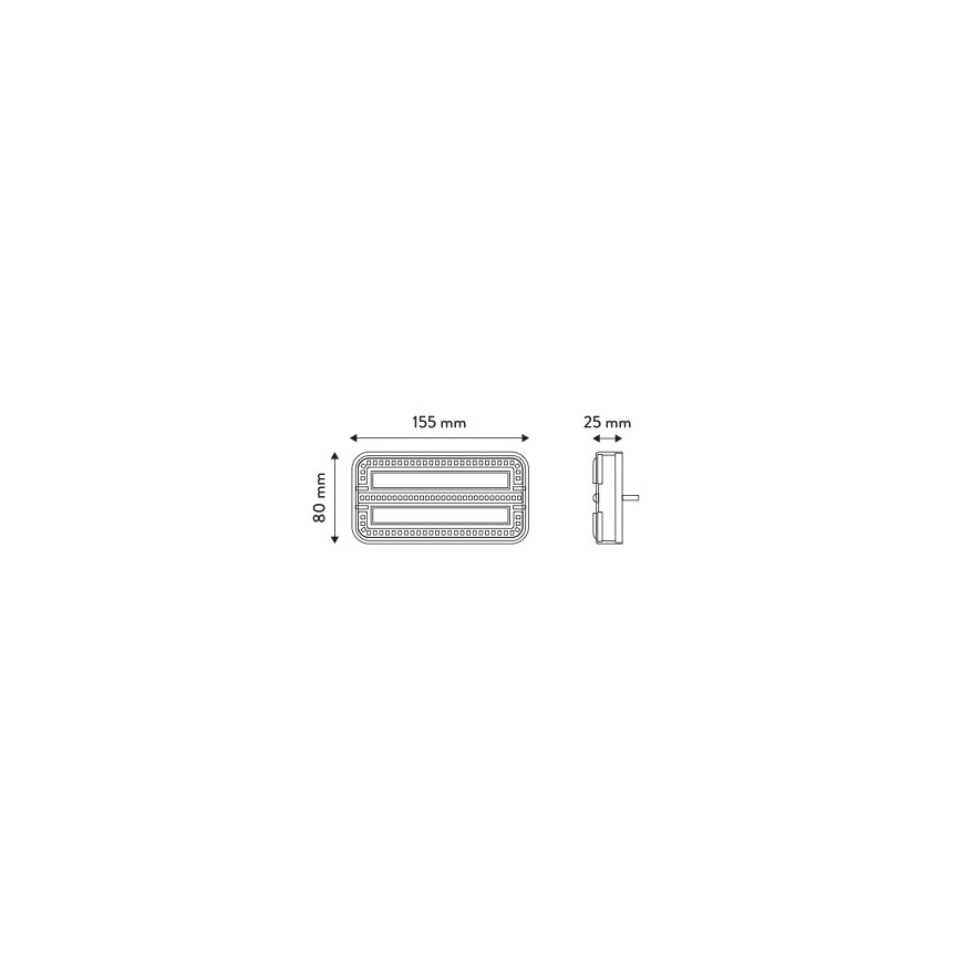 Kombinovano LED svetlo LED/12-24V IP65