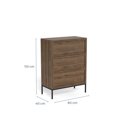Komoda ALIN 80x40 cm braon
