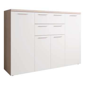 Komoda BRUNO hrast sonoma/bela