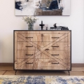Komoda COMFORT 100x80 cm braon/crna