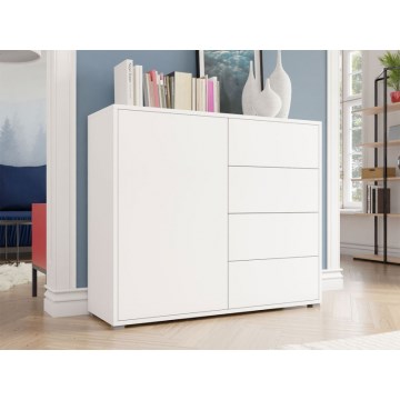 Komoda GESITA 93x41 cm bela