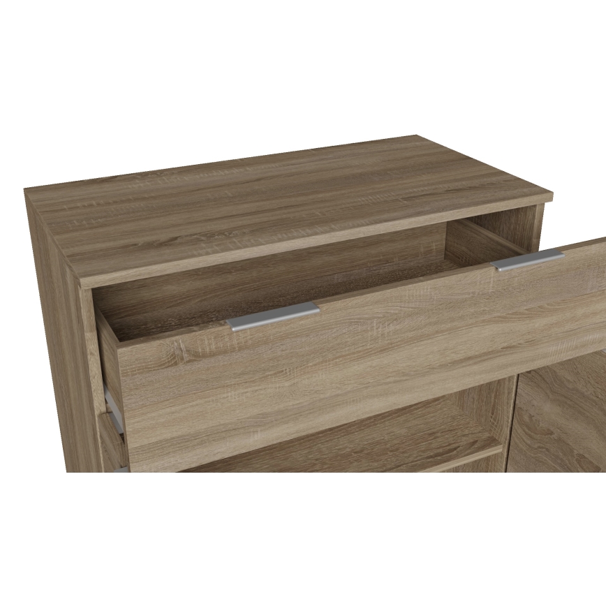 Komoda HOPE 80x78x35 cm hrast sonoma