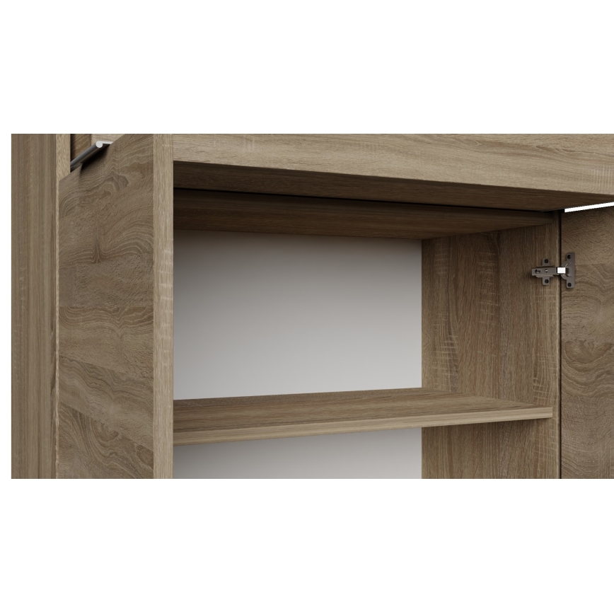 Komoda HOPE 80x78x35 cm hrast sonoma
