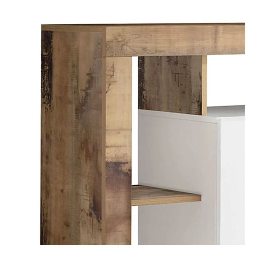 Komoda LENOR bela/braon