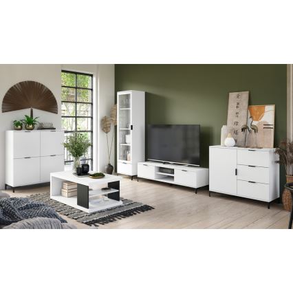 Komoda LORA sa fiokama, bela