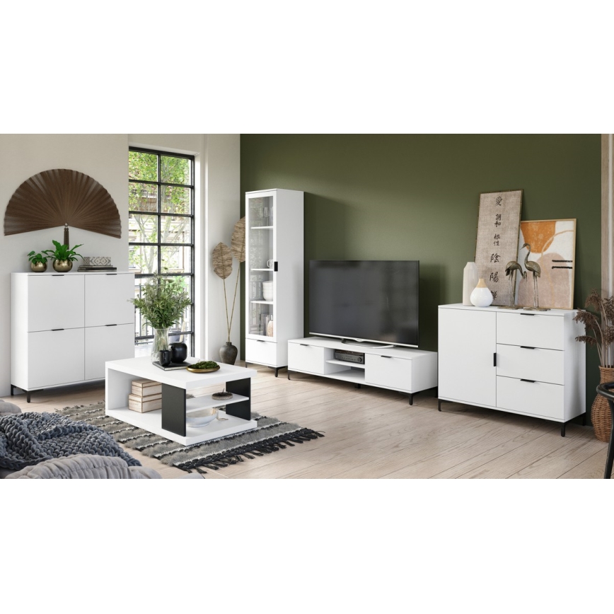 Komoda LORA sa fiokama, bela