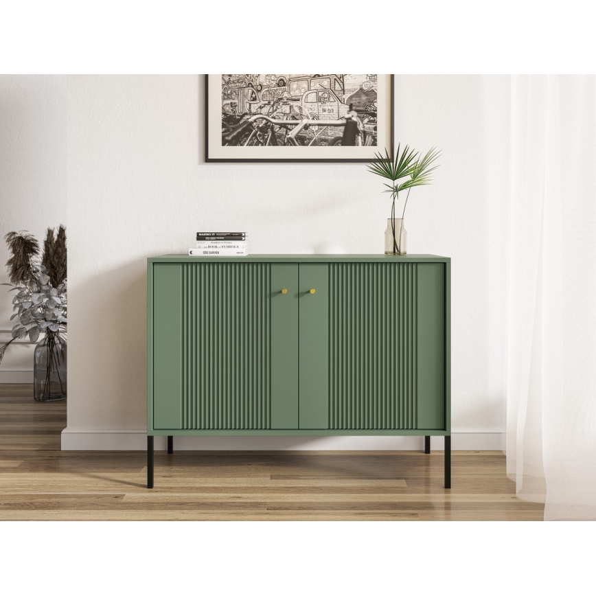 Komoda LUE zelena/crna