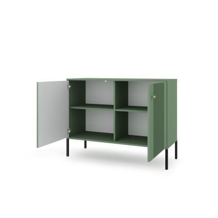 Komoda LUE zelena/crna