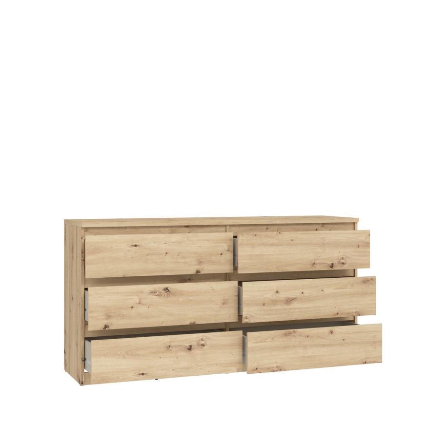 Komoda MAO sa fiokama, hrast Artisan