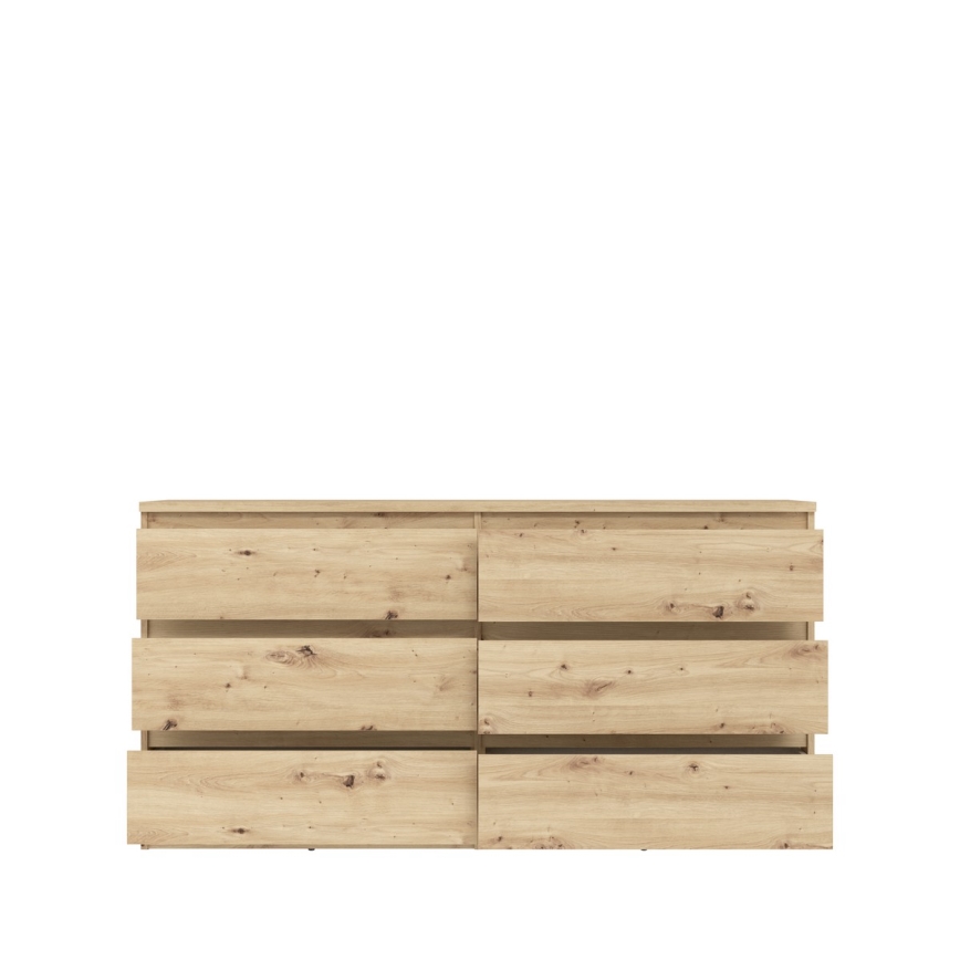 Komoda MAO sa fiokama, hrast Artisan