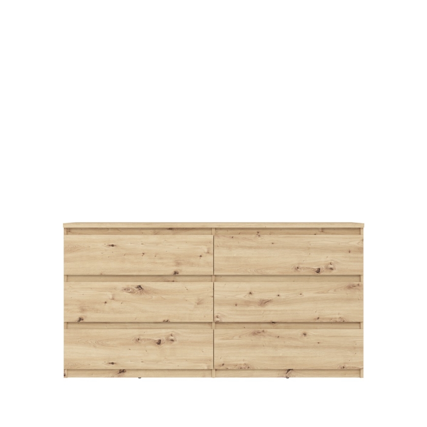 Komoda MAO sa fiokama, hrast Artisan