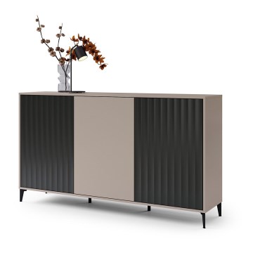 Komoda RONJA taupe/crna