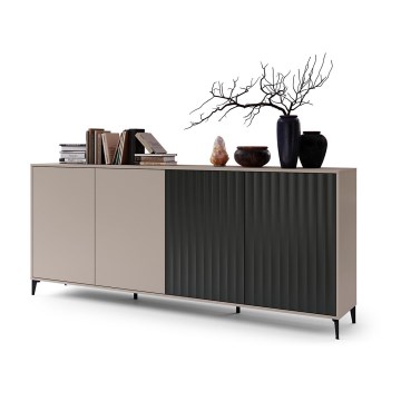 Komoda RONJA taupe/crna