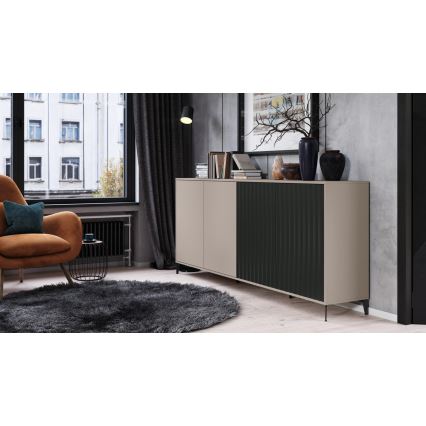 Komoda RONJA taupe/crna