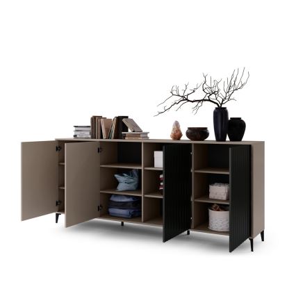 Komoda RONJA taupe/crna