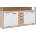 Komoda RUNA hrast sonoma/bela