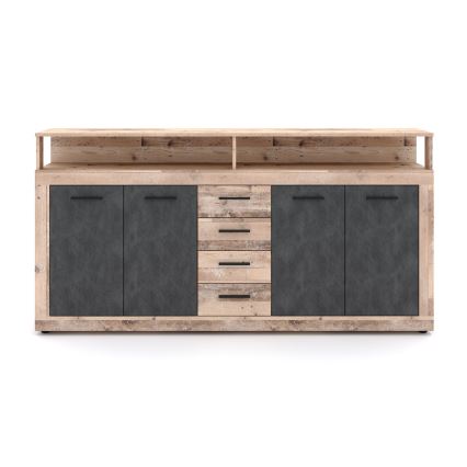 Komoda RUNA svetlo braon/antracit