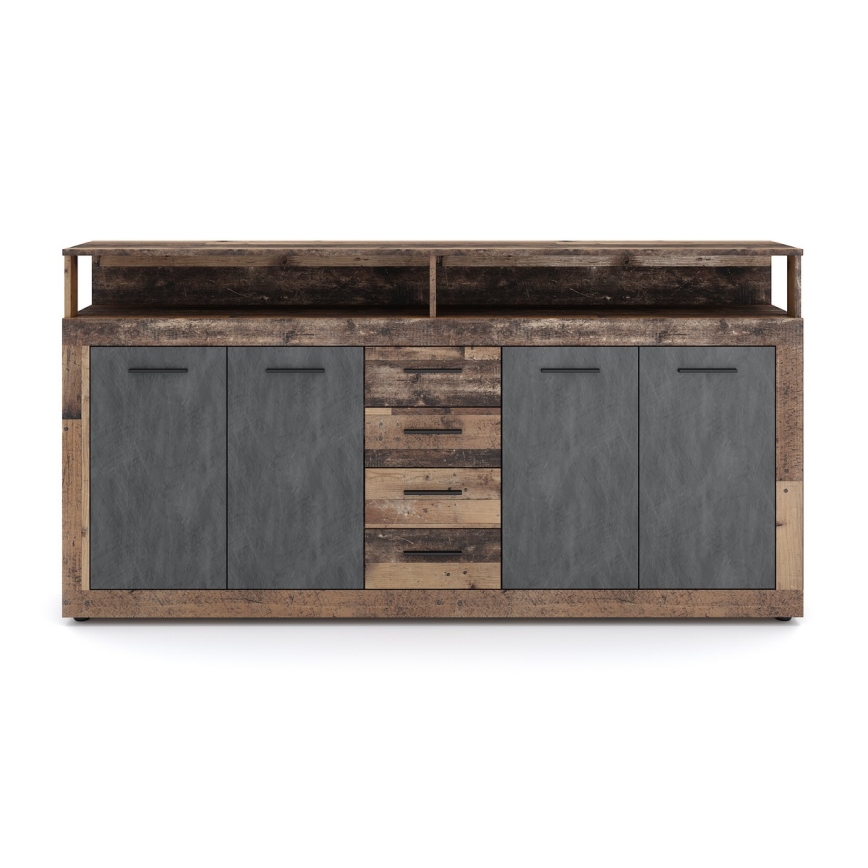 Komoda RUNA tamno braon/antracit