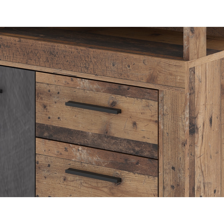 Komoda RUNA tamno braon/antracit