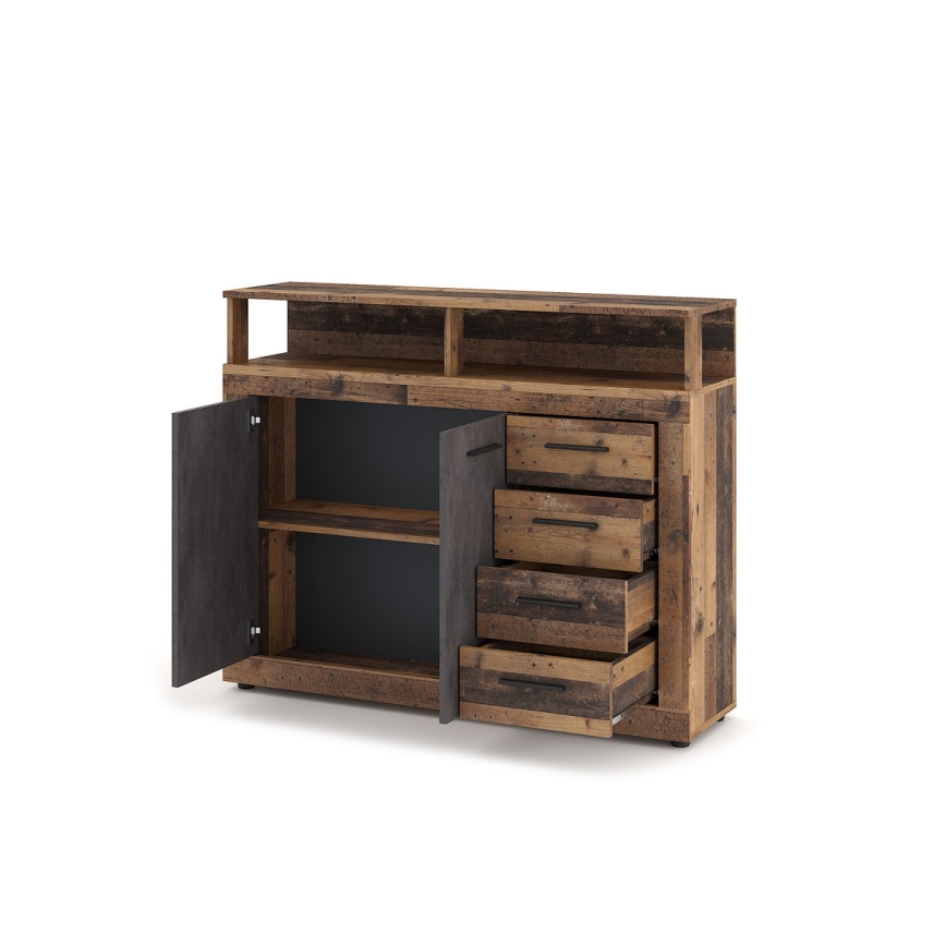 Komoda RUNA tamno braon/antracit