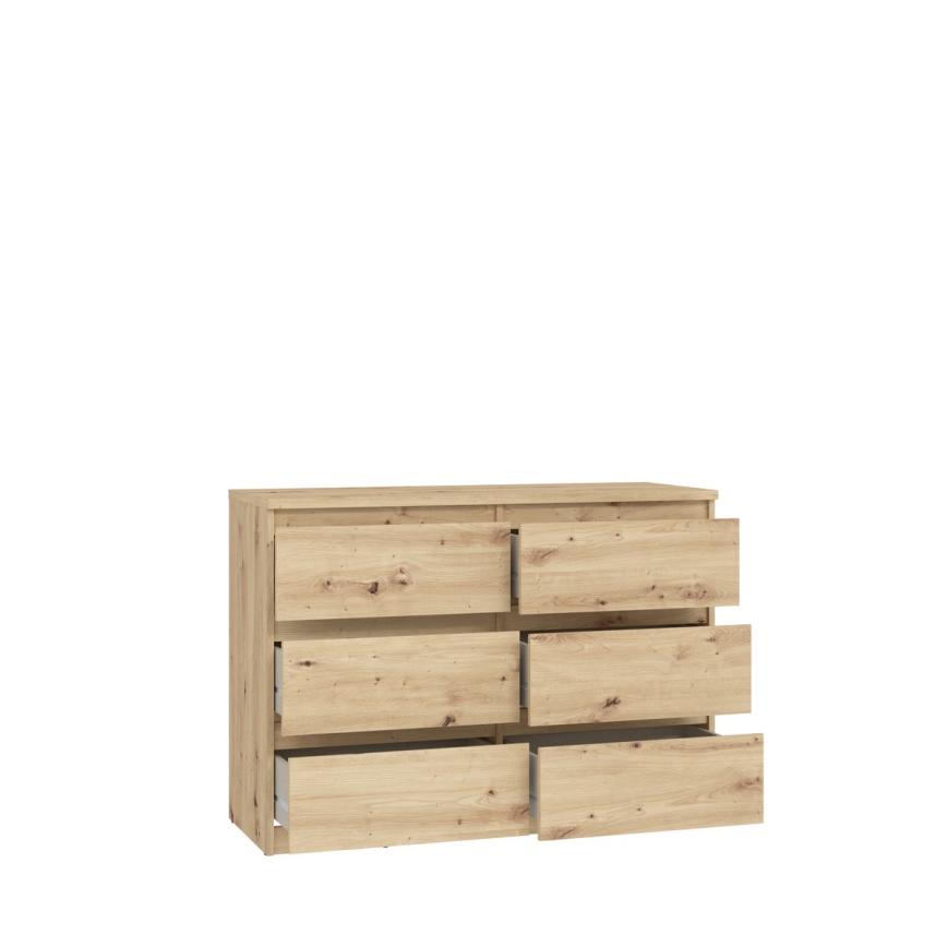 Komoda sa fiokama MAO, hrast artisan