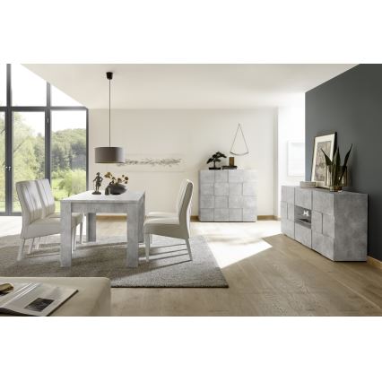 Komoda SERIAN sivi beton