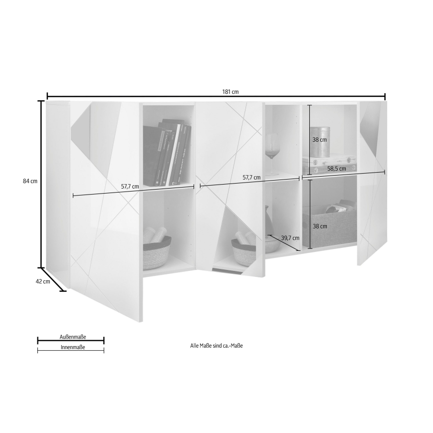 Komoda TAVRI, hrast sonoma