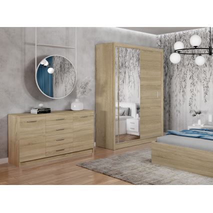 Komoda TAYLER u dekoru hrasta Sonoma