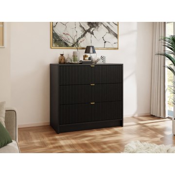 Komoda TIRENO 75x80 cm crna