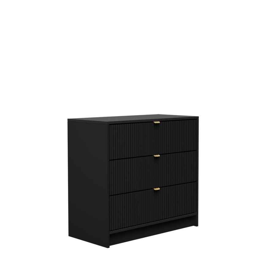Komoda TIRENO 75x80 cm crna