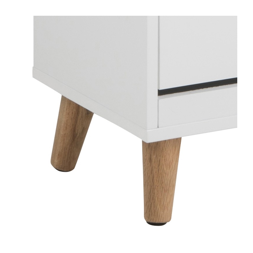 Komoda za cipele CARLY, bela, sa 3 fioke