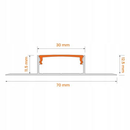 KOMPLET 1x LED RGBW prigušiva traka Philips Hue WHITE AND COLOR AMBIANCE LED/20W/230V 2 m + 2x ugrađeni profil 1 m srebrna/bela