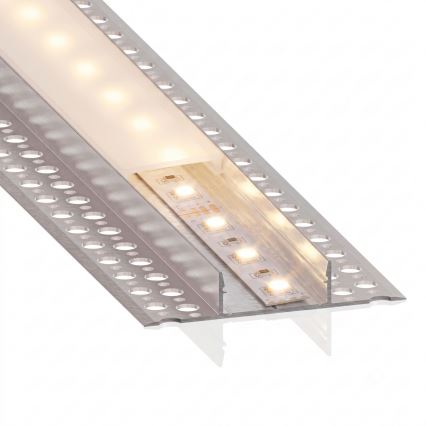 Komplet 1x LED traka MYLIVING LIGHTSTRIP LED/22W/230V 5 m + 5x ugradni profil 1 m, srebrna/bela