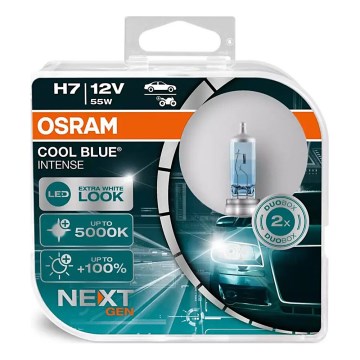 Komplet 2x automobilska sijalica COOL BLUE H7 PX26d/55W/12V 5000K - Osram