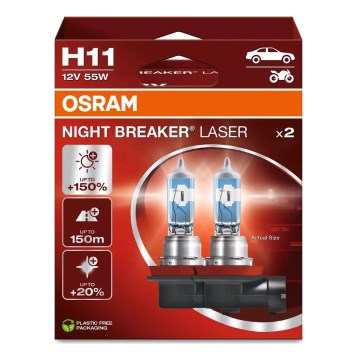 Komplet 2x automobilske sijalice NIGHT BREAKER H11 PGJ19-2/55W/12V - Osram