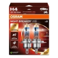 KOMPLET 2x automobilske sijalice NIGHT BREAKER H4 P43t/60/55W/12V - Osram