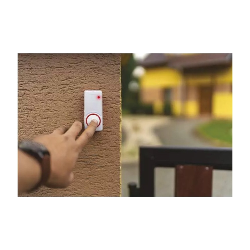 KOMPLET 2x bežični zvončić za utičnicu 230V IP44