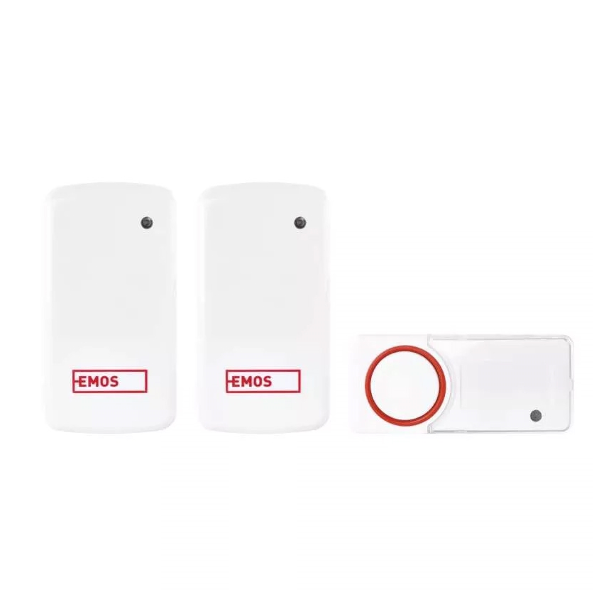 KOMPLET 2x bežični zvončić za utičnicu 230V IP44