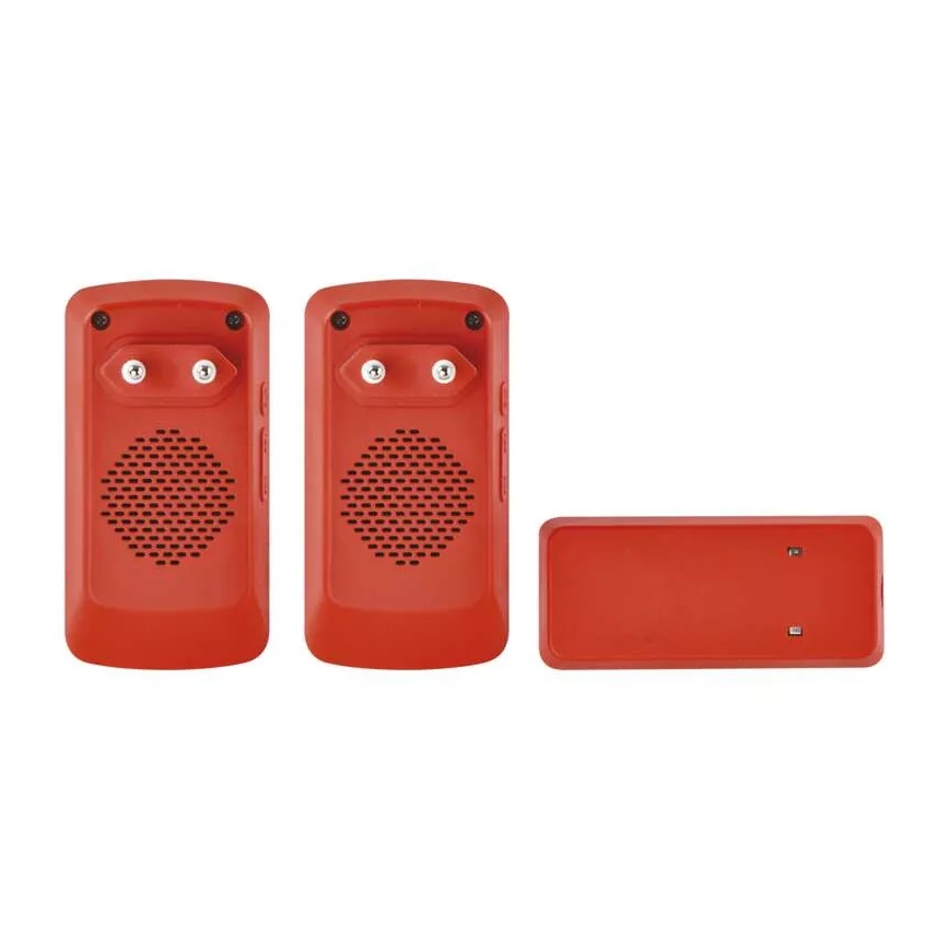 KOMPLET 2x bežični zvončić za utičnicu 230V IP44