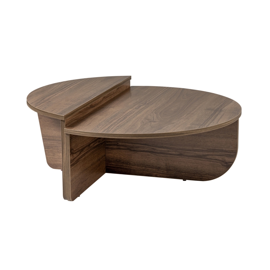 KOMPLET 2x konferencijski stočić ORION, orah