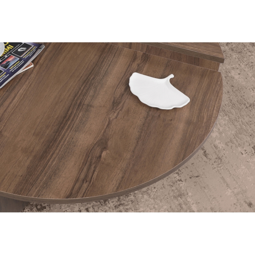 KOMPLET 2x konferencijskih stočića PODIUM braon