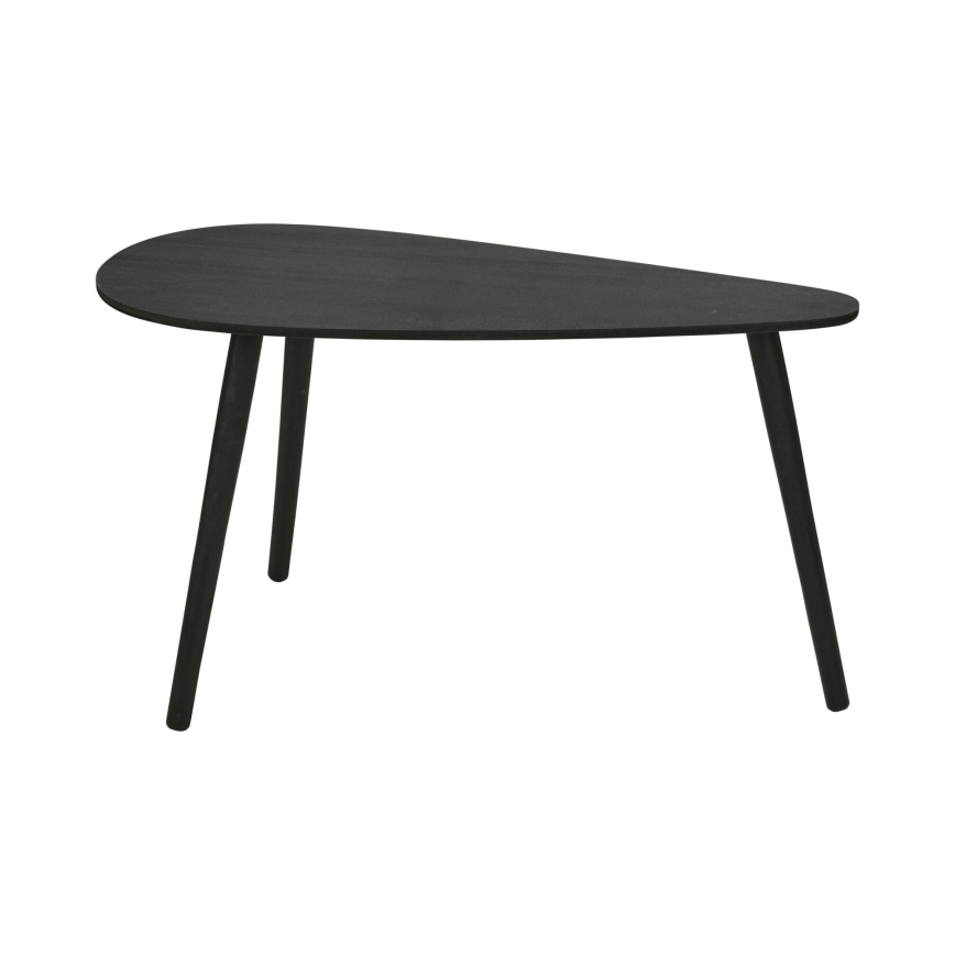Komplet 2x konferencijskih stočića SOLE 60/80x30/40 cm crni