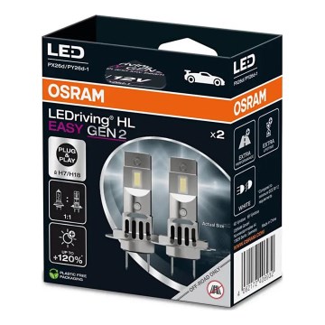 Komplet 2x LED automobilska sijalica EASY GEN H7 PX26d/16W/12V 6500K - Osram