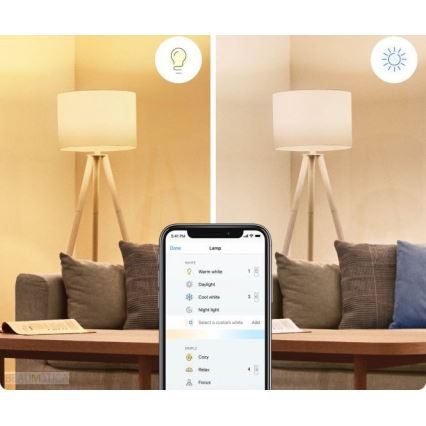 Komplet 2x LED prigušiva sijalica A60 E27/8W/230V 2700-6500K CRI 90 Wi-Fi - WiZ