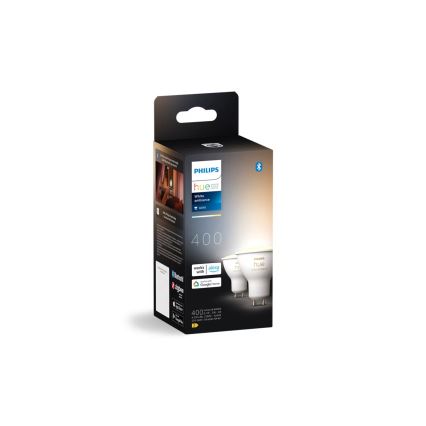 Komplet 2x LED prigušiva sijalica Philips Hue WHITE AMBIANCE GU10/4,2W/230V 2200-6500K