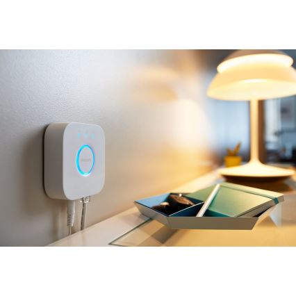 Komplet 2x LED prigušiva sijalica Philips Hue WHITE AMBIANCE GU10/4,2W/230V 2200-6500K + Hue bridge