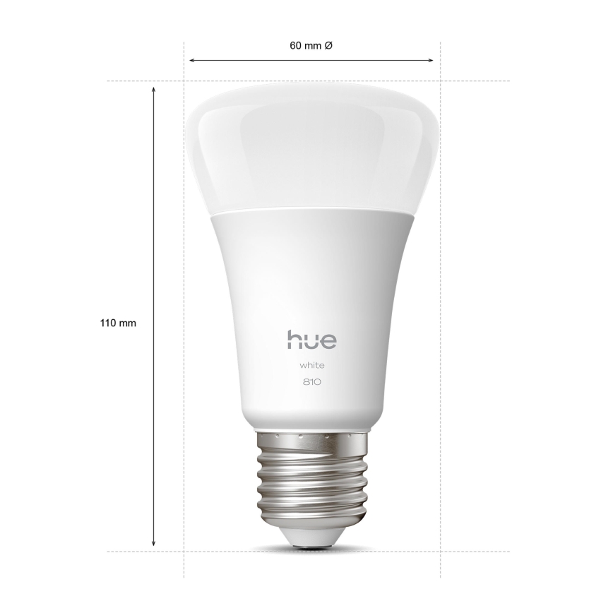 KOMPLET 2x LED prigušiva sijalica Philips Hue WHITE E27/7W/230V 2700K